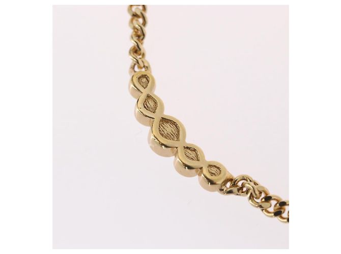 Collana Christian Dior metallo tono oro Auth BA11478 - vista 10