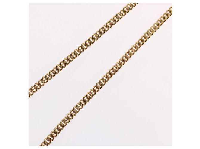 Collana Christian Dior metallo tono oro Auth BA11478 - vista 12