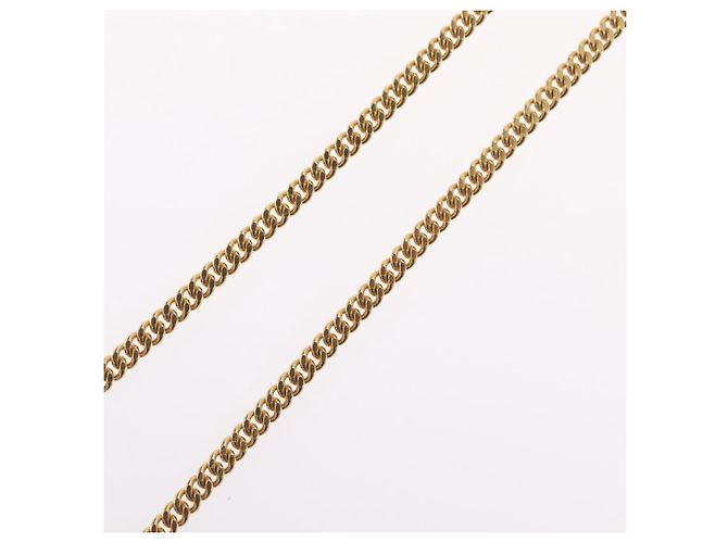 Collana Christian Dior metallo tono oro Auth BA11478 - vista 13