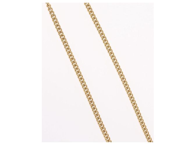 Collana Christian Dior metallo tono oro Auth BA11478 - vista 5
