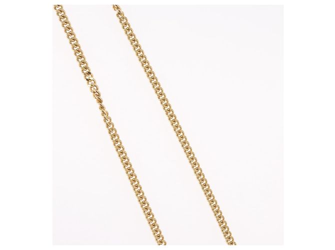 Collana Christian Dior metallo tono oro Auth BA11478 - vista 6