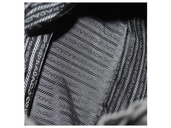 PRADA Backpack Nylon Black Silver Auth 172260 Silvery - view 11