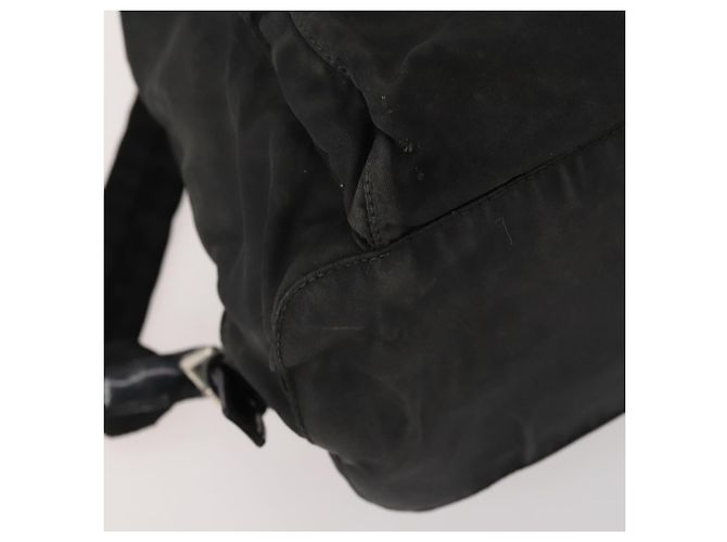 PRADA Backpack Nylon Black Silver Auth 172260 Silvery - view 17