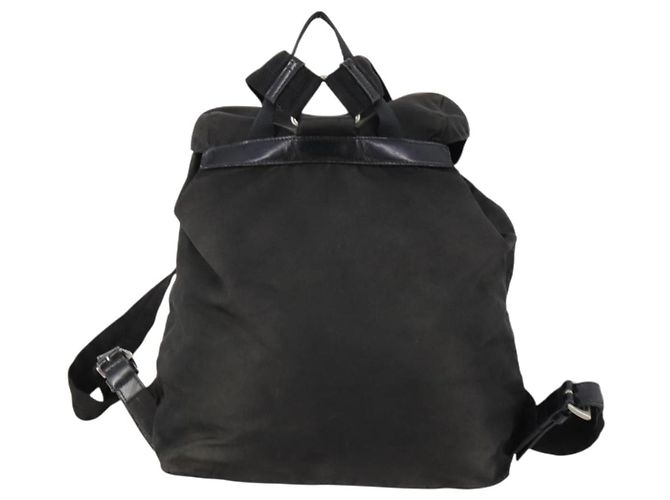 PRADA Backpack Nylon Black Silver Auth 172260 Silvery - view 2