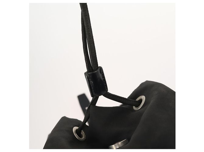 PRADA Backpack Nylon Black Silver Auth 172260 Silvery - view 21