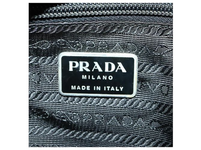 PRADA Backpack Nylon Black Silver Auth 172260 Silvery - view 24