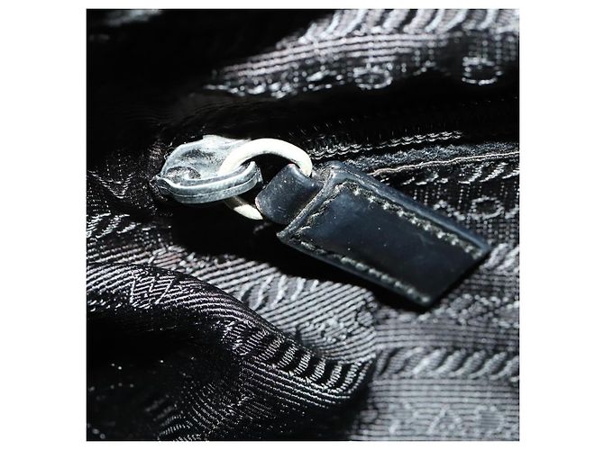 PRADA Backpack Nylon Black Silver Auth 172260 Silvery - view 25
