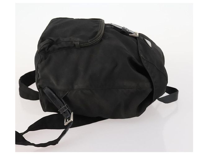 PRADA Backpack Nylon Black Silver Auth 172260 Silvery - view 3
