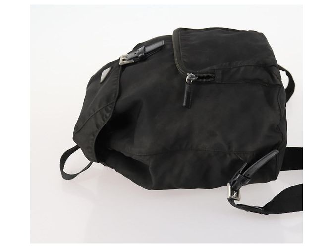 PRADA Backpack Nylon Black Silver Auth 172260 Silvery - view 4