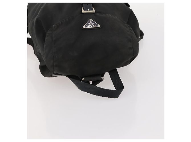 PRADA Backpack Nylon Black Silver Auth 172260 Silvery - view 6