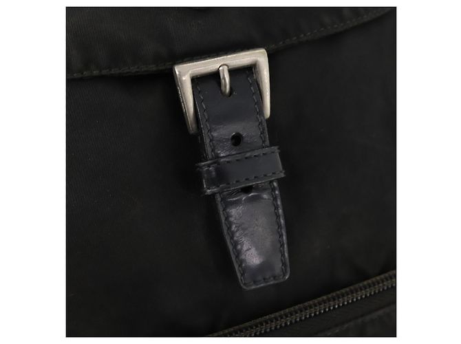 PRADA Backpack Nylon Black Silver Auth 172260 Silvery - view 9
