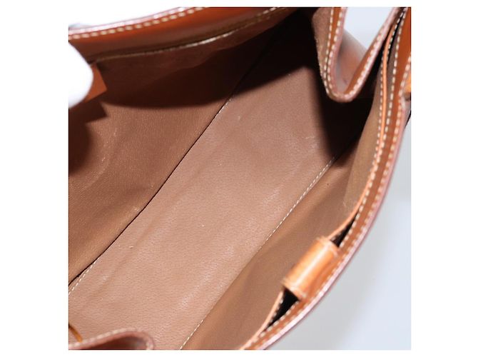 Céline Borsa tote in tela Macadam CELINE in pelle PVC marrone oro Auth ARZ422 D'oro - vista 10