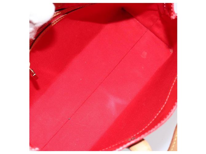LOUIS VUITTON Monogram Vernis Reade PM Borsa a Mano Rossa M91088 LV Auth ARZ320 Rosso - vista 11