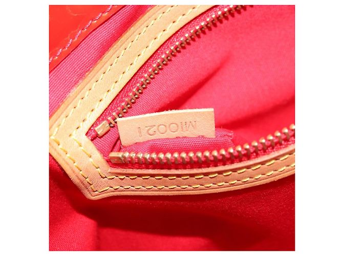 LOUIS VUITTON Monogram Vernis Reade PM Borsa a Mano Rossa M91088 LV Auth ARZ320 Rosso - vista 12