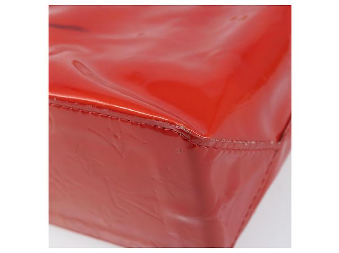 LOUIS VUITTON Monogram Vernis Reade PM Borsa a Mano Rossa M91088 LV Auth ARZ320 Rosso - vista 15