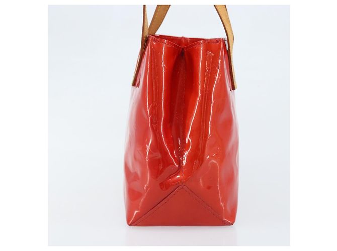 LOUIS VUITTON Monogram Vernis Reade PM Borsa a Mano Rossa M91088 LV Auth ARZ320 Rosso - vista 4