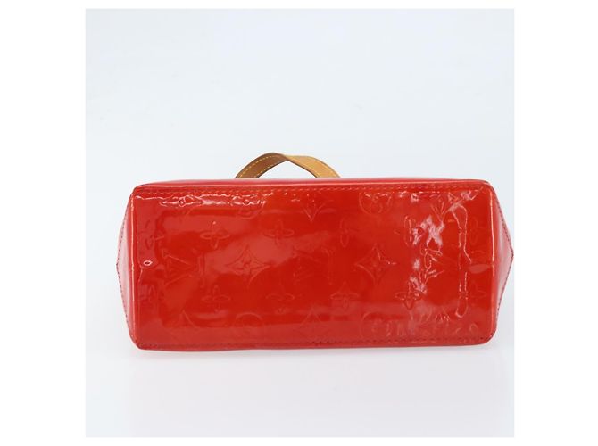 LOUIS VUITTON Monogram Vernis Reade PM Borsa a Mano Rossa M91088 LV Auth ARZ320 Rosso - vista 5