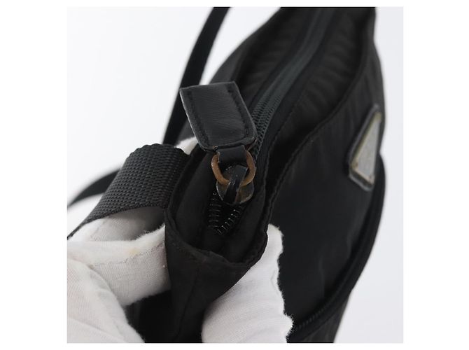 Borsa a Spalla PRADA in Nylon Nero Auth bs33979 - vista 10