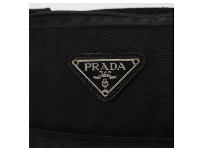 Borsa a Spalla PRADA in Nylon Nero Auth bs33979 - vista 17