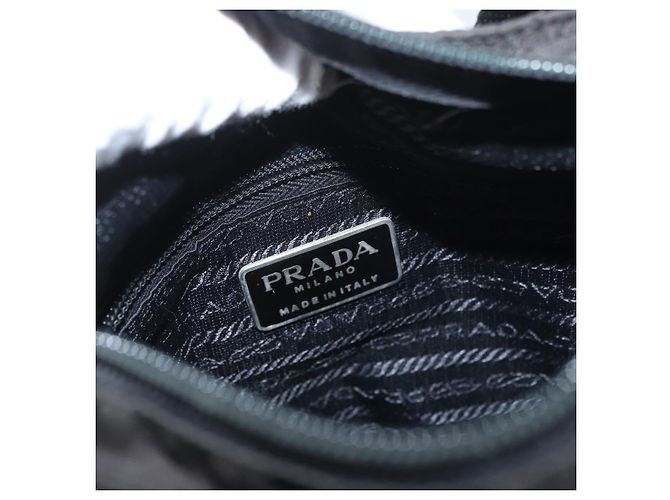 Borsa a Spalla PRADA in Nylon Nero Auth bs33979 - vista 18