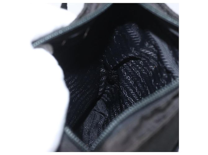 Borsa a Spalla PRADA in Nylon Nero Auth bs33979 - vista 19