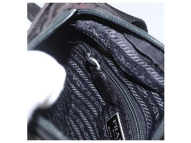 Borsa a Spalla PRADA in Nylon Nero Auth bs33979 - vista 21