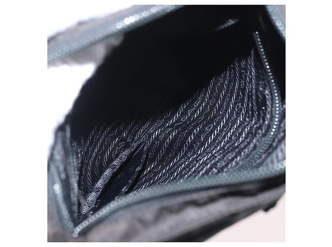 Borsa a Spalla PRADA in Nylon Nero Auth bs33979 - vista 22