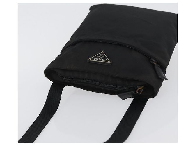 Borsa a Spalla PRADA in Nylon Nero Auth bs33979 - vista 6