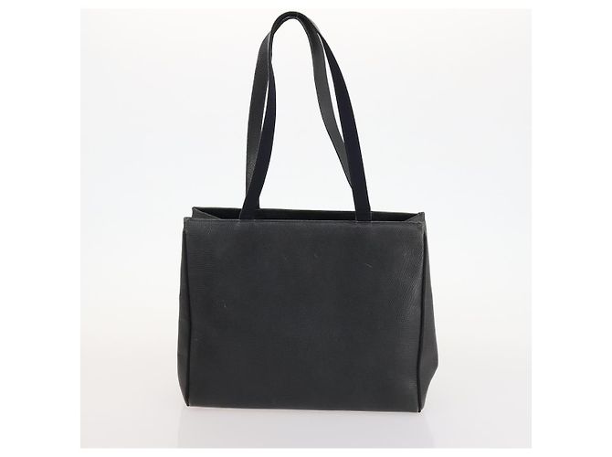 Borsa Tote in Pelle Salvatore Ferragamo 2 Pezzi Nera Auth 168827 Nero - vista 14