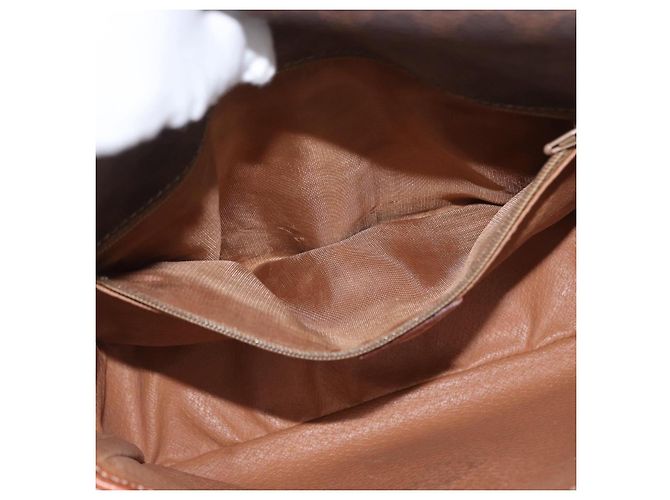 Céline Borsa a spalla circolare in tela Macadam CELINE in pelle PVC marrone oro Auth ARZ089 D'oro - vista 21