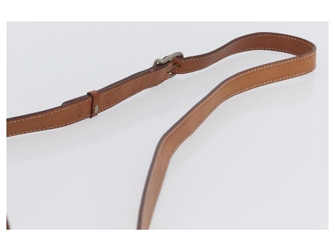 Céline Borsa a spalla circolare in tela Macadam CELINE in pelle PVC marrone oro Auth ARZ089 D'oro - vista 8