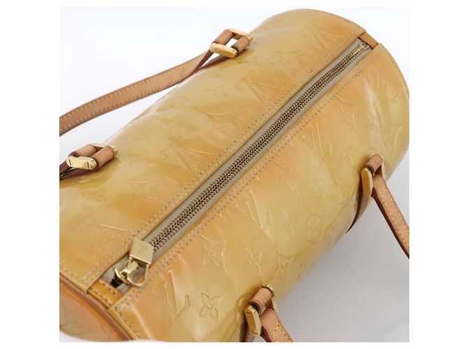 LOUIS VUITTON Borsa a Mano Monogram Vernis Bedford Beige M91006 LV Auth 170055 - Ansicht 6