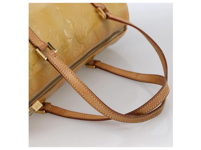LOUIS VUITTON Borsa a Mano Monogram Vernis Bedford Beige M91006 LV Auth 170055 - Ansicht 7