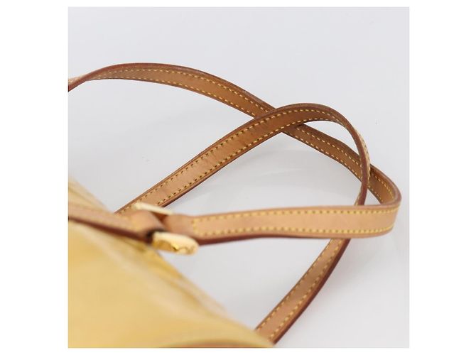 LOUIS VUITTON Borsa a Mano Monogram Vernis Bedford Beige M91006 LV Auth 170055 - Ansicht 8