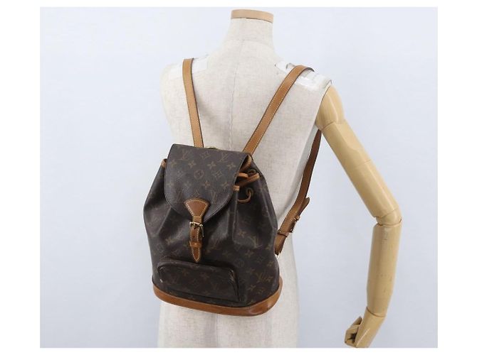 LOUIS VUITTON Zaino Monogram Montsouris MM M51136 LV Auth LNZ999A Monogramma - vista 26