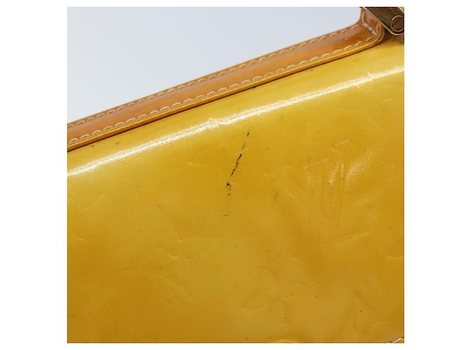 LOUIS VUITTON Borsa Spring Street Monogram Vernis Giallo Lime M91068 Auth 170096 D'oro - vista 10