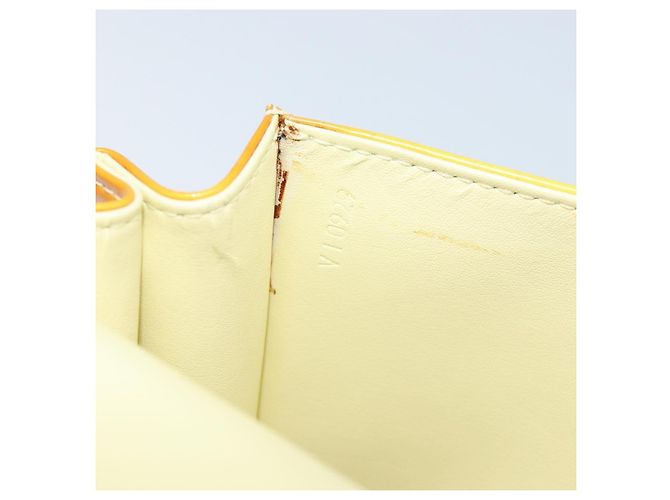 LOUIS VUITTON Borsa Spring Street Monogram Vernis Giallo Lime M91068 Auth 170096 D'oro - vista 12