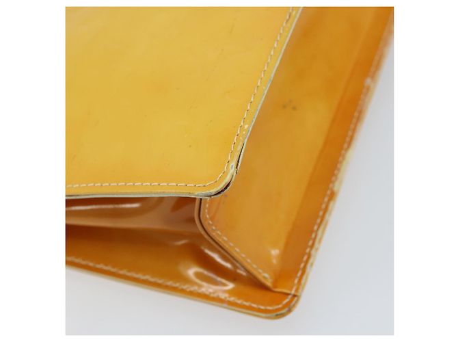 LOUIS VUITTON Borsa Spring Street Monogram Vernis Giallo Lime M91068 Auth 170096 D'oro - vista 16
