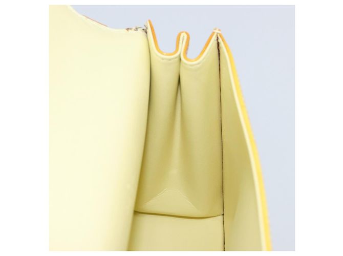 LOUIS VUITTON Borsa Spring Street Monogram Vernis Giallo Lime M91068 Auth 170096 D'oro - vista 20