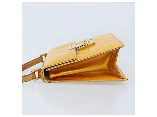 LOUIS VUITTON Borsa Spring Street Monogram Vernis Giallo Lime M91068 Auth 170096 D'oro - vista 4