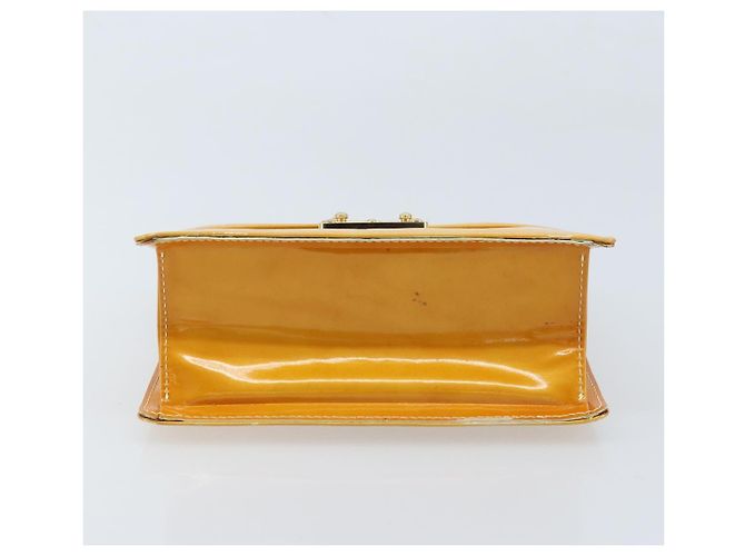 LOUIS VUITTON Borsa Spring Street Monogram Vernis Giallo Lime M91068 Auth 170096 D'oro - vista 5