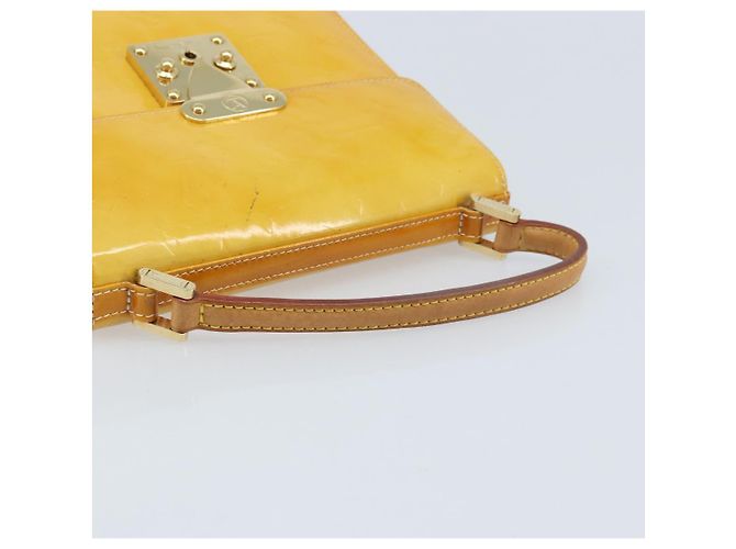LOUIS VUITTON Borsa Spring Street Monogram Vernis Giallo Lime M91068 Auth 170096 D'oro - vista 7