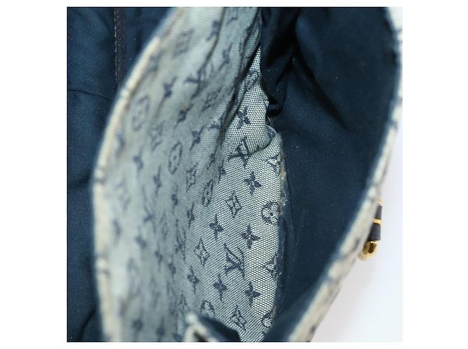 LOUIS VUITTON Mini Sac Maman Monogram Blu M42350 LV Auth BA11171 - vista 21