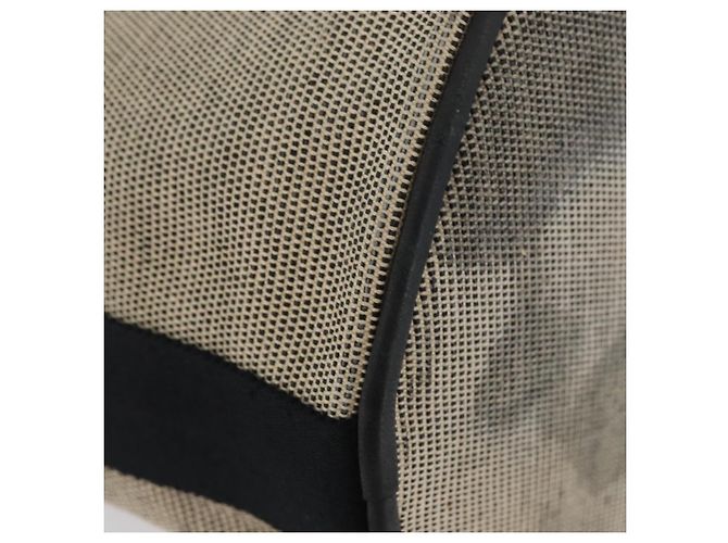 Hermès HERMES Sakso MM Handtasche aus Canvas Beige Silber Authentisch bs34048 - Ansicht 10