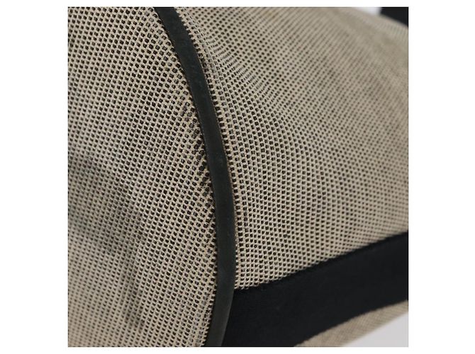 Hermès HERMES Sakso MM Handtasche aus Canvas Beige Silber Authentisch bs34048 - Ansicht 14