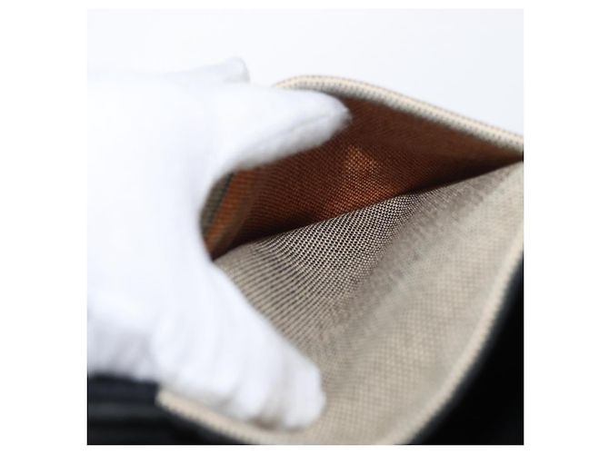 Hermès HERMES Sakso MM Handtasche aus Canvas Beige Silber Authentisch bs34048 - Ansicht 24