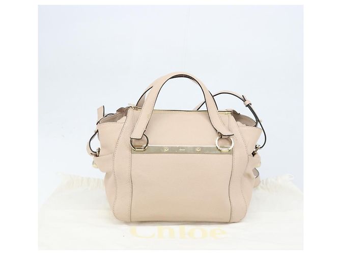 Chloé Bolso Chloe 2 en 1 Rosa Dorado Auth BA10878 - vista 12