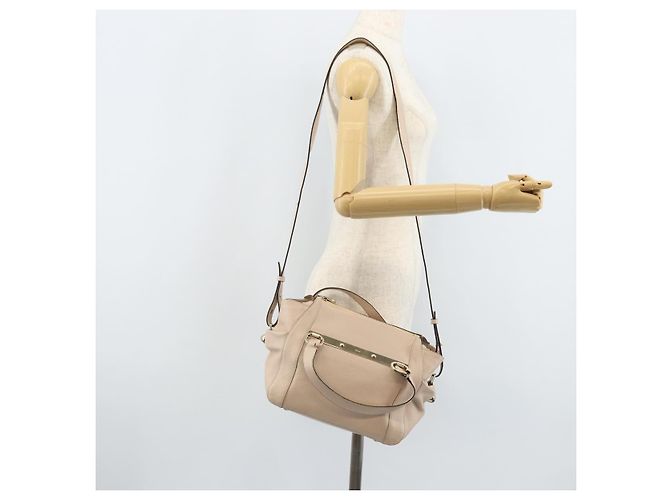 Chloé Bolso Chloe 2 en 1 Rosa Dorado Auth BA10878 - vista 26