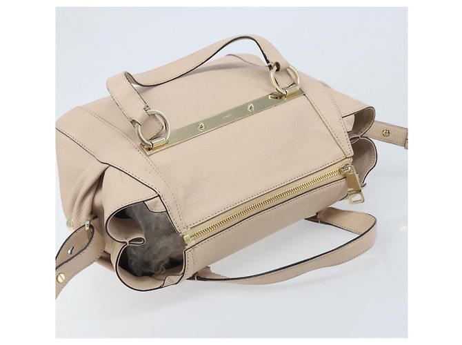 Chloé Bolso Chloe 2 en 1 Rosa Dorado Auth BA10878 - vista 6