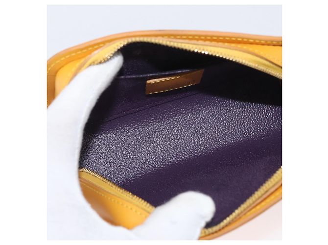 LOUIS VUITTON Pochette Dauphine PM Epi Gialla M48449 LV Auth ti3784 Giallo - vista 10